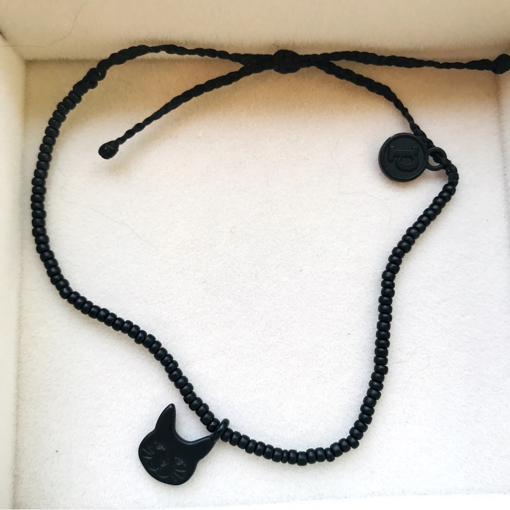 Pura Vida limited Black Cat seed bead bracelet - Super Rare